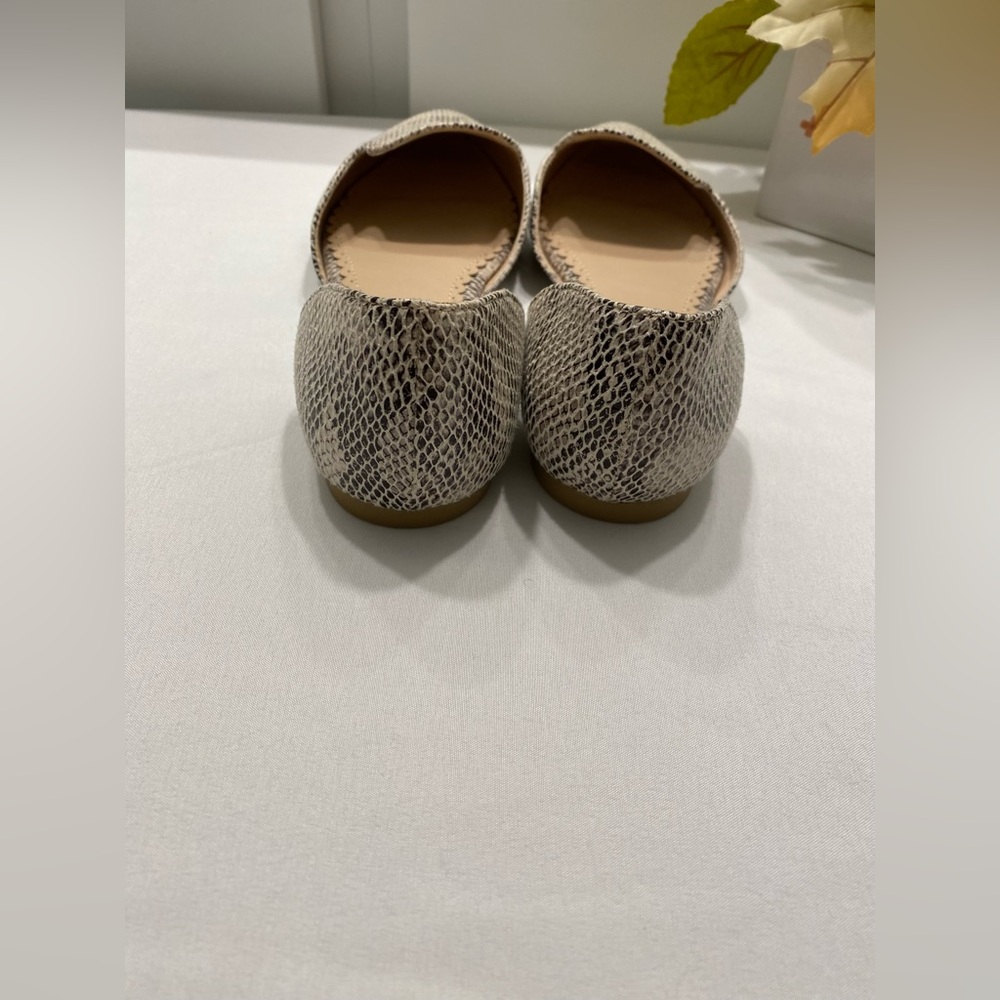 NWOT RESTRICTED  SNAKE SKIN FLAT SHOE | Size 6